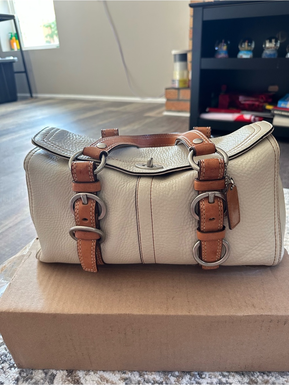 Vintage Coach Chelsea Pebbled Leather satchel bag - Picture 16 of 16